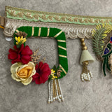 Peacock Bandhanwar With Lotus Hanging (Set of 6) Festive Decoration Wall Hanging - Crafts N Chisel - Indian Home Decor USA