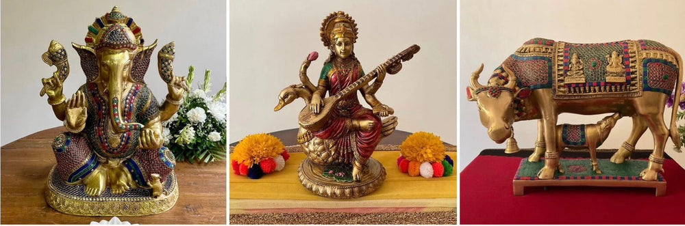 Hindu God Statue Idols - Brass Indian decor