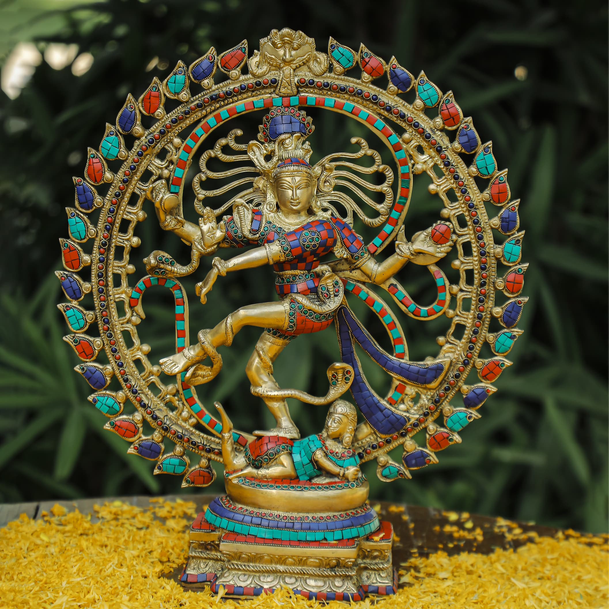 Brass Natraj Statue, Indian Decor Hindu Idol