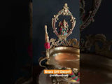 12 Inches Decorative Brass Stonework Urli With Lord Ganesha - Ganesha Urli Bowl For Home Decor