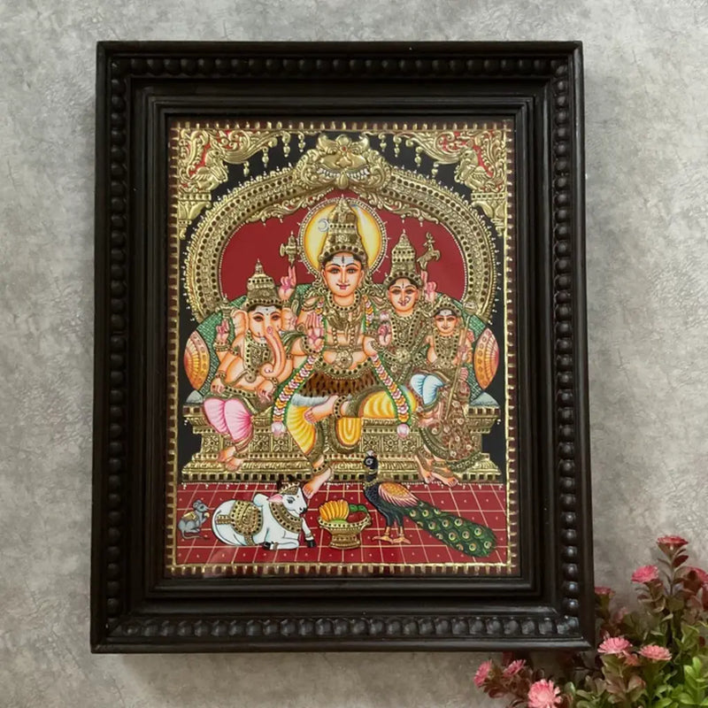 Handmade indian painting tanjore art wall hanging