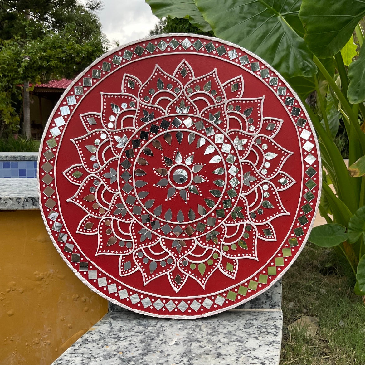 Mandala mirror shop wall art