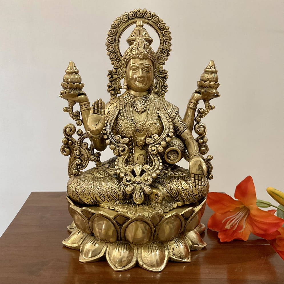 Brass Laxmi Statue Brass Laxmi Statue