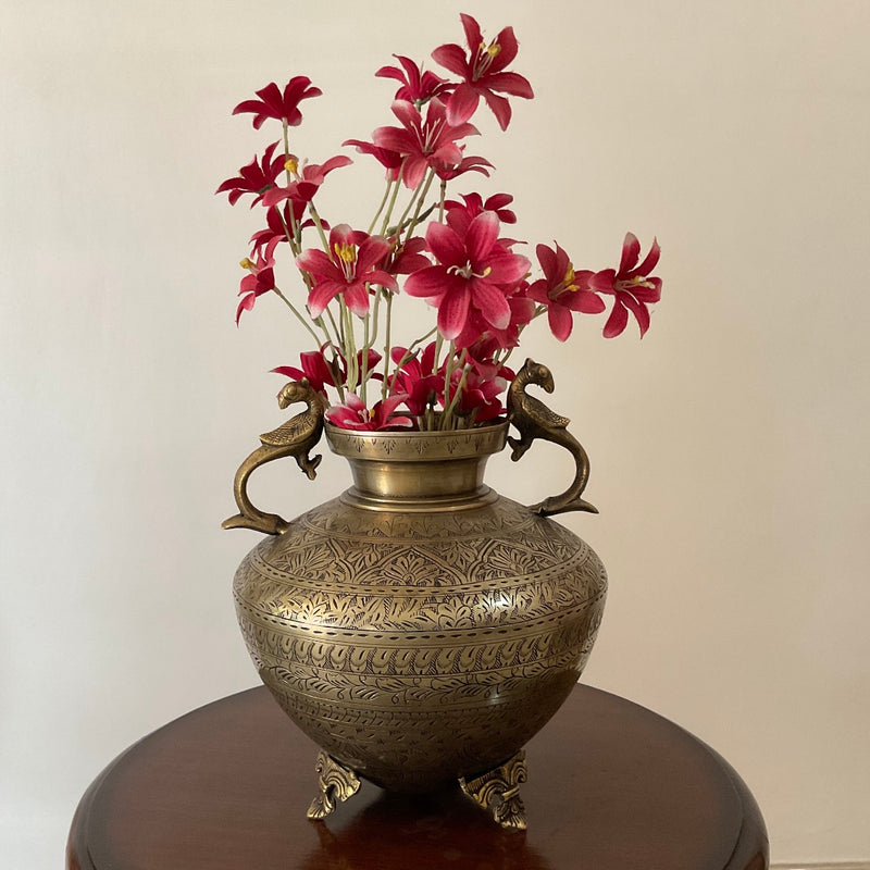 Decorative Brass Pot Planter Home Decor - Crafts N Chisel - Indian Home Decor USA