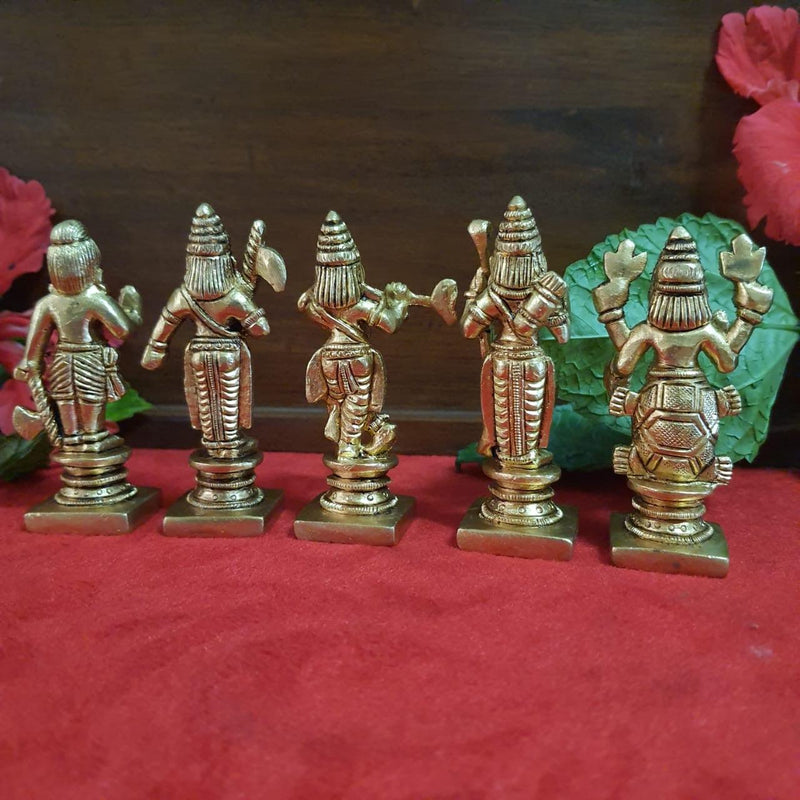 Lord Vishnu Dashavtar Brass Idols - Decorative Home Decor-Crafts N Chisel - Indian handicrafts home decor USA