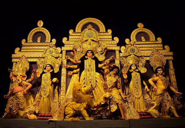 Navratri Celebration - Brass Idols and Statue Indian pooja celebration