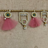 Bandhanwar With Lotus Hanging (Set of 6) Festive Decoration Wall Hanging - Crafts N Chisel - Indian Home Decor USA