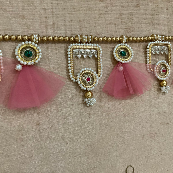 Bandhanwar With Lotus Hanging (Set of 6) Festive Decoration Wall Hanging - Crafts N Chisel - Indian Home Decor USA