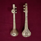 Brass Veena Door Handle (Set of 2) - Home Decor - Crafts N Chisel - Indian Home Decor USA