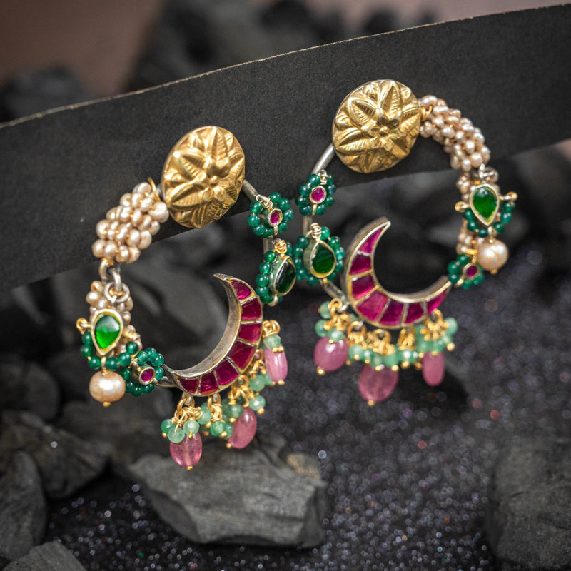 Chand Bali Earring - Crafts N Chisel - Indian Home Decor USA