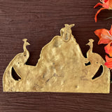 Radha Krishna Decorative Brass Wall Hanging - Traditional Decor - Crafts N Chisel - Indian Home Decor USA