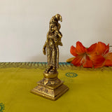 Andal Brass Idol - Hindu God Statue For Home - Crafts N Chisel - Indian Home Decor USA