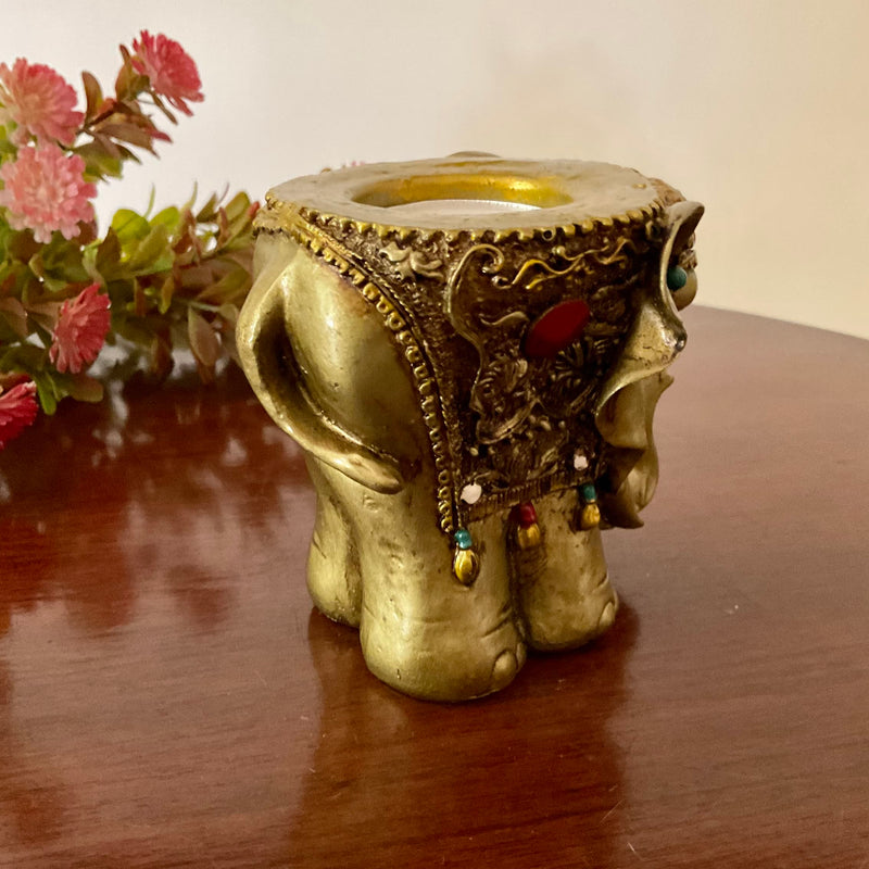 Elephant Tea Light Holder (Set of 4) - Festive Decor - Crafts N Chisel - Indian Home Decor USA