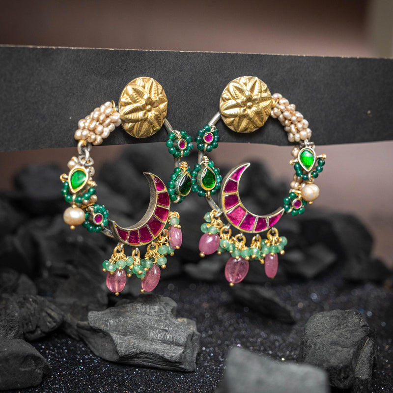 Chand Bali Earring - Crafts N Chisel - Indian Home Decor USA