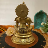 Annapurna Statue Brass - 8 Inch Annapoorna Goddess of Food - Crafts N Chisel - Indian Home Decor USA