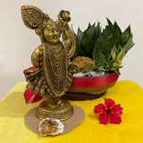 Lord Shrinathji Brass Idol - Crafts N Chisel - Indian Home Decor USA