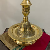 52 Inches Annapakshi Nilavilakku (Set of 2) - Kuthu Vilakku Brass lamp - Decorative Decor - Crafts N Chisel - Indian Home Decor USA