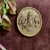 Lord Balaji Brass Wall Decor - Divine Wall Hanging - Crafts N Chisel - Indian Home Decor USA