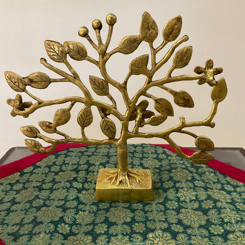 Radha Krishna Idol With Tree Pooja Murti, Home Decor - Crafts N Chisel - Indian Home Decor USA