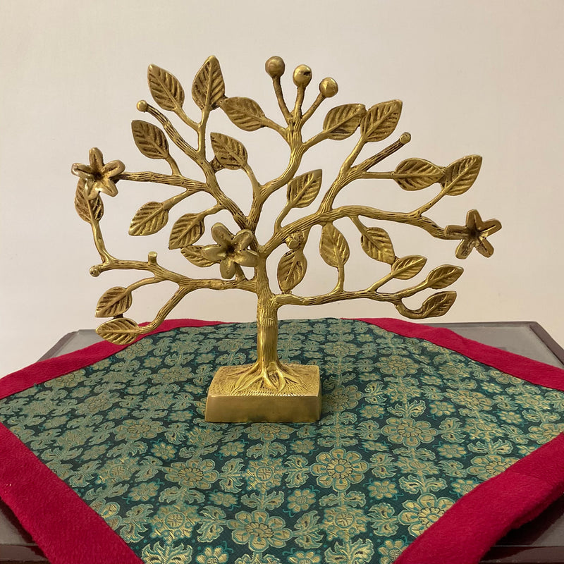 Radha Krishna Idol With Tree Pooja Murti, Home Decor - Crafts N Chisel - Indian Home Decor USA