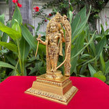 13 Inch Ram Lalla Brass Idol Statue - Crafts N Chisel - Indian Home Decor USA