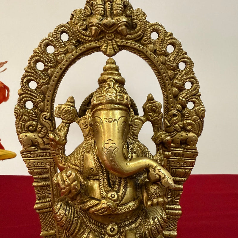 Lakshmi Ganesh Brass Idol - Decorative Home Decor - Crafts N Chisel - Indian Home Decor USA