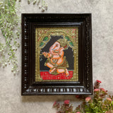 Lord Ganesha Tanjore Painting (Set of 3) - Traditional Wall Art - Crafts N Chisel - Indian Home Decor USA