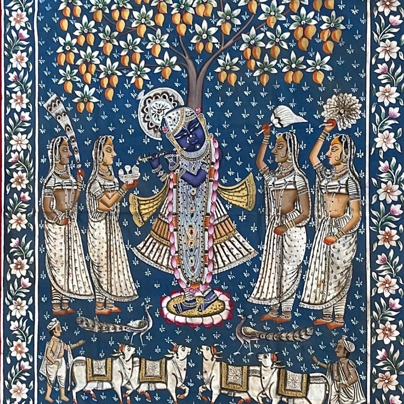 Shrinathji Pichwai Painting | Indian Wall Decor | Crafts N Chisel