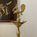 52 Inches Annapakshi Nilavilakku (Set of 2) - Kuthu Vilakku Brass lamp - Decorative Decor - Crafts N Chisel - Indian Home Decor USA