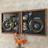 Vintage Bike Wall Decor - Crafts N Chisel - Indian Home Decor USA