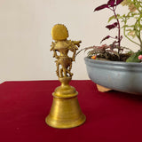 Lord Krishna Brass bell For Pooja - Crafts N Chisel - Indian Home Decor USA