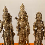 20 Inch Ram Darbar Brass Idol - Statue For Home Pooja And Decor - Crafts N Chisel - Indian Home Decor USA