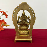 Lakshmi Ganesh Brass Idol - Decorative Home Decor - Crafts N Chisel - Indian Home Decor USA