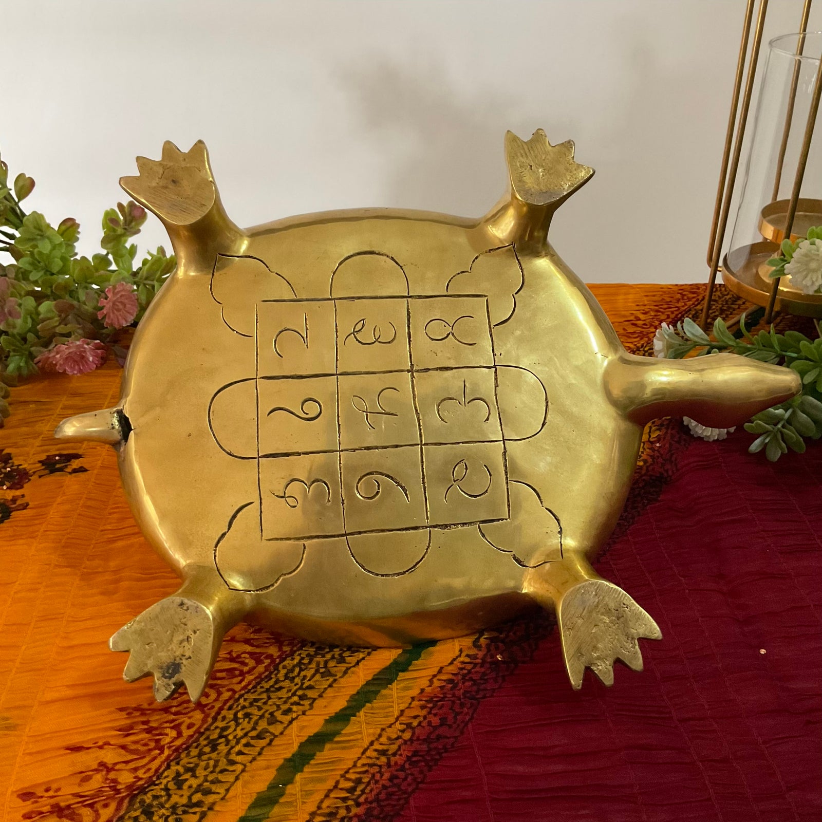 Tortoise Ashtalakshmi Brass Idol | Indian Home Decor | Crafts N Chisel
