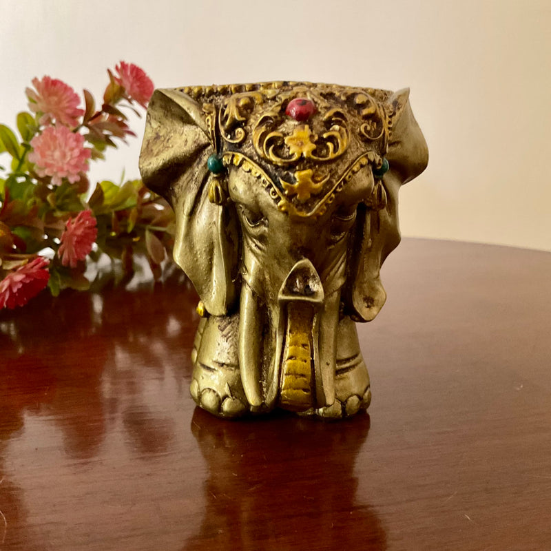 Elephant Chisel Wooden Candle Holder (Set of 3) | Home Decor | Crafts N Chisel