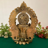 Ganesha Statue, 15 Inch Brass Idol - Ganpati Murthi for Home Decor - Housewarming Gift - Crafts N Chisel - Indian Home Decor USA