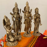 20 Inch Ram Darbar Brass Idol - Statue For Home Pooja And Decor - Crafts N Chisel - Indian Home Decor USA