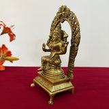 Lakshmi Ganesh Brass Idol - Decorative Home Decor - Crafts N Chisel - Indian Home Decor USA
