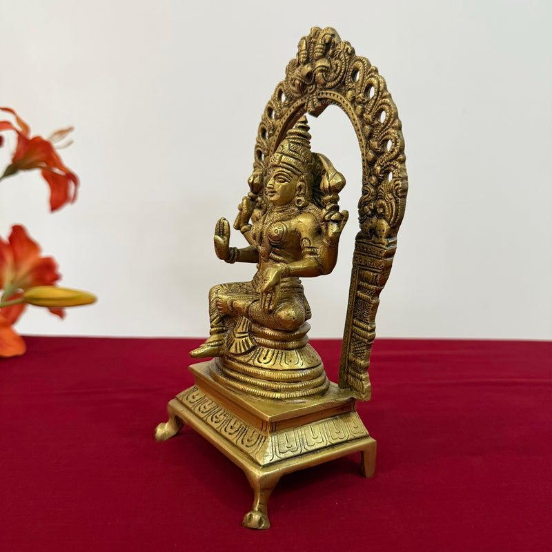 Lakshmi Ganesh Brass Idol - Decorative Home Decor - Crafts N Chisel - Indian Home Decor USA