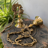 Annapakshi Hanging Bell (Set of 2) - Brass Wall Hanging - Decorative and Religious - Crafts N Chisel - Indian Home Decor USA