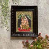 Lord Ganesha Tanjore Painting (Set of 3) - Traditional Wall Art - Crafts N Chisel - Indian Home Decor USA