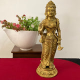 20 Inch Ram Darbar Brass Idol - Statue For Home Pooja And Decor - Crafts N Chisel - Indian Home Decor USA