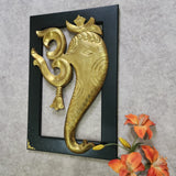 24 Inches Om Ganesha Wall Hanging - Wall Decor For Living Room - Crafts N Chisel - Indian Home Decor USA