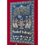 5 Feet Shrinathji Pichwai Painting - Handpainted Wall Decor - Crafts N Chisel - Indian Home Decor USA