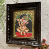 Lord Ganesha Tanjore Painting (Set of 3) - Traditional Wall Art - Crafts N Chisel - Indian Home Decor USA