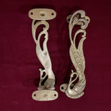 Brass Peacock Door Handle (Set of 2) - Home Decor - Crafts N Chisel - Indian Home Decor USA