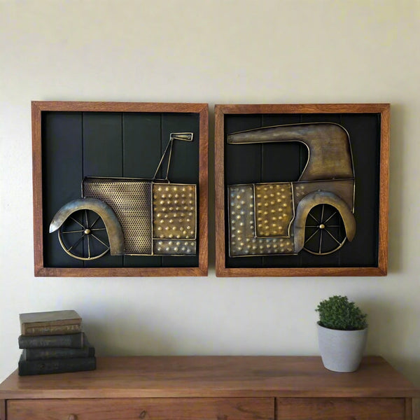 Vintage Car Wall Decor - Crafts N Chisel - Indian Home Decor USA