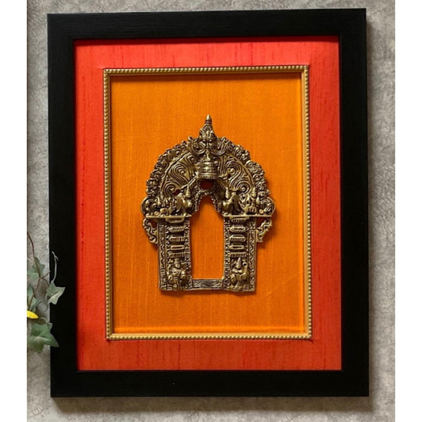 Frame Brass Prabhavali - Ethnic Wall Decor - Crafts N Chisel - Indian Home Decor USA