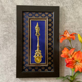 Lord Krishna Spoon Wall Decor - Divine Wall Hanging - Crafts N Chisel - Indian Home Decor USA