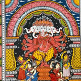 Punchmukhi Ganesha Pattachitra Painting Framed, Handpainted Wall Decor - Crafts N Chisel - Indian Home Decor USA